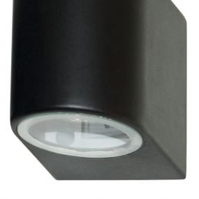 Searchlight LED Outdoor - buiten wandverlichting - 7 x 8 cm - IP44 - zwart (stockopruiming!)
