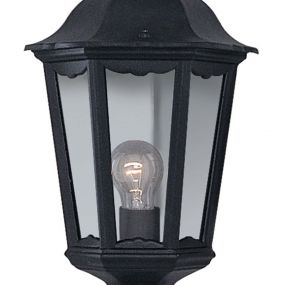Searchlight Alex - buiten wandverlichting - 26 x 43 cm - IP44 - zwart