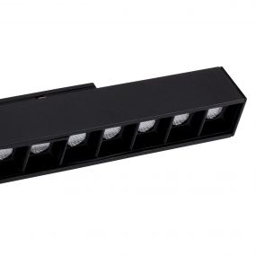 Nova Luce Este - armatuur voor magnetisch profielsysteem - 26,9 x 3,5 x 5,1 cm - 15W LED incl. - zwart - witte lichtkleur