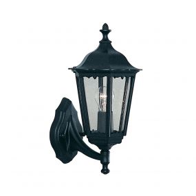 Searchlight Alex - buiten wandverlichting - 23 x 43 cm - IP44 - mat zwart