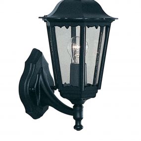 Searchlight Alex - buiten wandverlichting - 23 x 43 cm - IP44 - mat zwart
