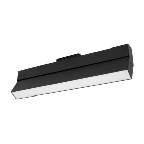 Nova Luce Rieti - armatuur voor magnetisch profielsysteem - 40,7 x 3,4 x 11,6 cm - 22W LED incl. - zwart - warm witte lichtkleur
