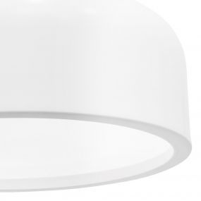 Nova Luce Perleto - plafondverlichting - Ø 35 x 13 cm - wit