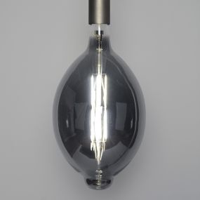 Vico LED filament lamp dimbaar - Ø 18 x 33 cm - E27 - 8W - 2700K - gerookt grijs (laatste stuks!)