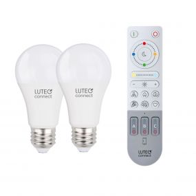 Lutec Smart Set - 2x LED-lamp & afstandsbediening - Lutec Connect