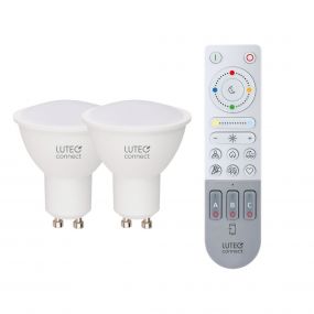 Lutec Smart Set - 2x LED-spot & afstandsbediening - Lutec Connect