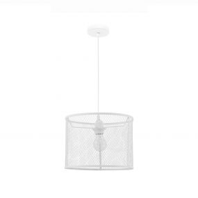 Nova Luce Net - hanglamp - Ø 30 x 140 cm - wit