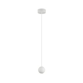 Nova Luce Nocci - hanglamp - Ø 5 x 158 cm - 4,5W LED incl. - wit