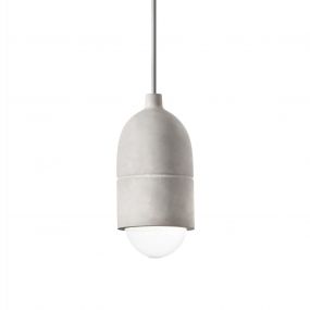 Nova Luce Alanzo - hanglamp - Ø 10 x 120 cm - grijs