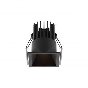 Nova Luce Bree - inbouwspot - 56 x 56 mm, 50 x 50 mm inbouwmaat - 7W LED incl. - IP32 - zwart