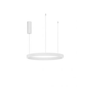 Nova Luce Elowen - hanglamp - Ø 60 x 150 cm - 60W dimbare LED incl. - wit