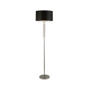 Searchlight Floor - staanlamp - Ø 40 x 158,5 cm - zwart en chroom