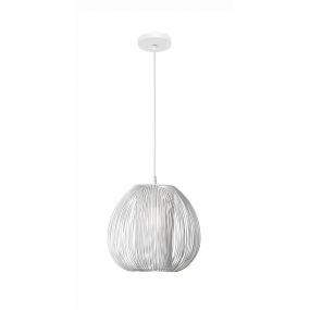 Nova Luce Desire - hanglamp - Ø 28 x 250 cm - wit