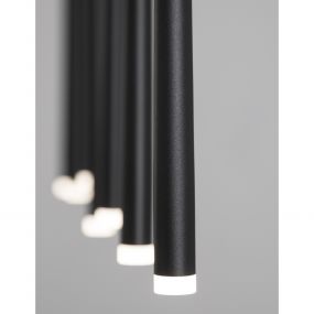 Nova Luce Giono - hanglamp - 90 x 5 x 230 cm - 7 x 3W LED incl. - zand zwart