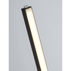 Searchlight Tribeca - staanlamp - 150 cm - 17,7W LED incl. - mat zwart en wit