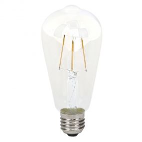 LED-lamp filament - E27 - 4W niet dimbaar - 3000K - transparant