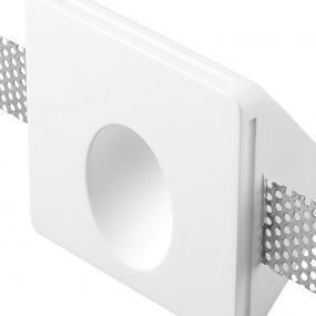 Nova Luce Cirocco - inbouw wandverlichting - 10 x 10 cm - 1W LED incl. - wit gips