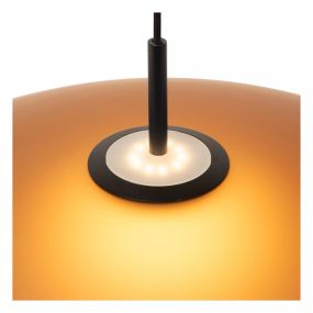 Lucide Menga - hanglamp - Ø 60 x 150 cm - 18,6W dimbare LED incl. - amber