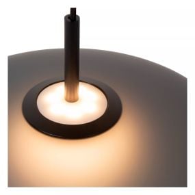 Lucide Menga - hanglamp - Ø 40 x 150 cm - 12W dimbare LED incl. - gerookt