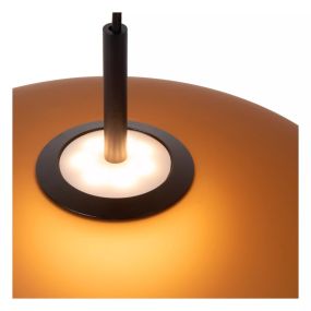 Lucide Menga - hanglamp - Ø 40 x 150 cm - 12W dimbare LED incl. - amber