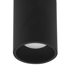 Nova Luce Ned - opbouwspot 1L - Ø 7 x 10 cm - zandzwart
