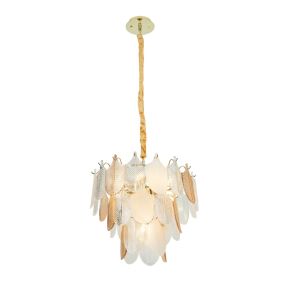 Maxlight Arwena - hanglamp - Ø 50 x 125 cm - goud