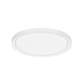 Nova Luce Troy - plafondverlichting - Ø 46 x 7,5 cm - 40W dimbare LED incl. - mat wit
