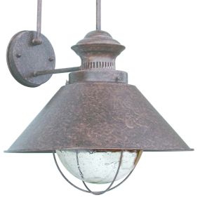 Faro Nautica - wandverlichting - 26 x 28 x 34 cm - IP33 - roestbruin