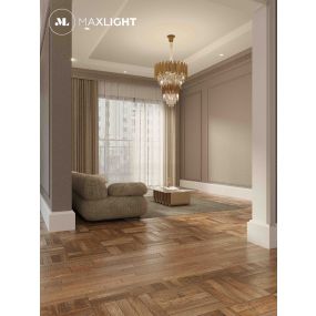 Maxlight Vogue - hanglamp - Ø 60 x 170 cm - goud