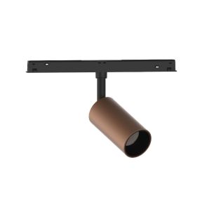 VK Lighting Eiva - magnetisch railsysteem - railspot - Ø 4,5 x 9 cm - 15W LED incl. - DALI dimbaar - brons