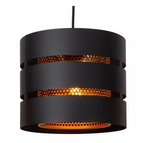 Lucide Rosas - hanglamp 3L - 130 x 26 x 152 cm - zwart en messing