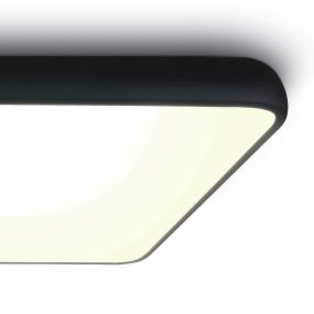 ONE Light LED Slim Line Plafo - plafondverlichting - 64 x 64 x 9 cm - 62W LED incl. - zwart