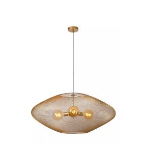 Lucide Mesh - hanglamp 3L - Ø 85 x 500 cm - goud