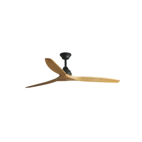 Faro ALO - plafondventilator - Ø 152 x 26 cm - 6 snelheden - incl. afstandsbediening met timer - licht hout met zwart