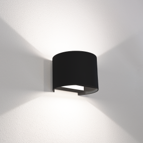 Century Italia Up & Down - wandlamp - 13,5 x 12 x 10 cm - 10W LED incl. - instelbare lichtkleur - IP65 - zwart