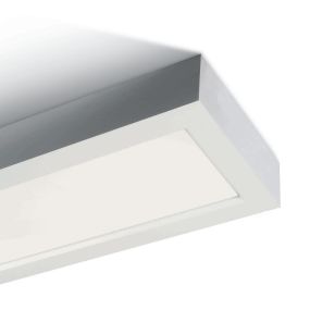 ONE Light LED Die Cast Panel - plafondverlichting - 120 x 14,5 x 5 cm - 40W LED incl. - IP40 - wit - witte lichtkleur
