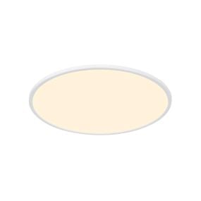 Nordlux Smart Oja - plafondverlichting - slimme verlichting - Ø 60 x 2,3 cm - 30W LED incl. - 2700K-6500K - wit