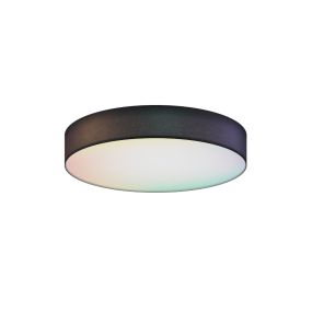 Calex Smart Ceiling Light - dimfunctie en instelbare lichtkleur via app - Ø 40 x 6,5 cm - 24W LED incl. - zwart