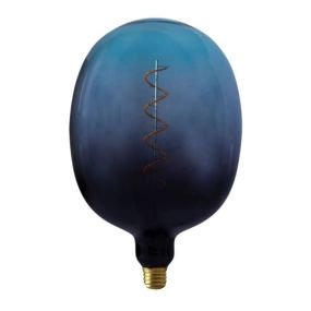 Daylight Italia Coriandoli Egg XL LED lamp - Ø 18 x 27 cm - E27 - 4W dimbaar - blauw/grijs