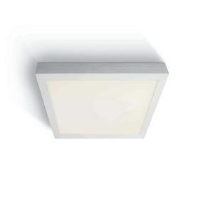 ONE Light LED Aluminium Panel - plafondverlichting - 60 x 60 x 4 cm - 40W LED incl. - IP40 - wit - witte lichtkleur
