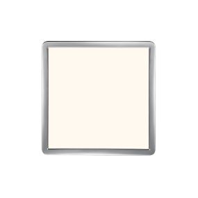 Nordlux Oja - badkamer plafondverlichting - 30 x 30 x 2,5 cm - 3 stappen Moodmaker SceneSelect functie - 14,5W LED incl. - IP54 - chroom/wit