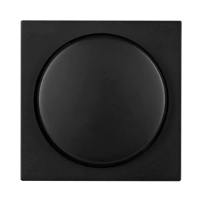 Ion Industries V1/J1 - centraalplaat met enkelvoudige dimmerknop - mat zwart