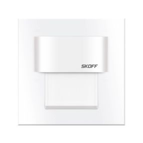 Skoff Tango Mini LED - inbouw wandverlichting - 60 x 60 mm - 0,4W LED incl. - 10Vdc - wit - 4000K