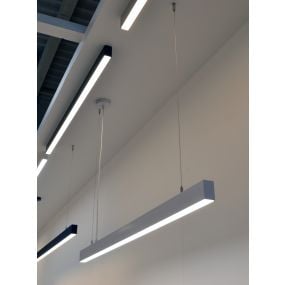 Lichtkoning Slim Line - hanglamp - 118 x 5,5 x 3,3 cm - 22,5W LED incl. - wit