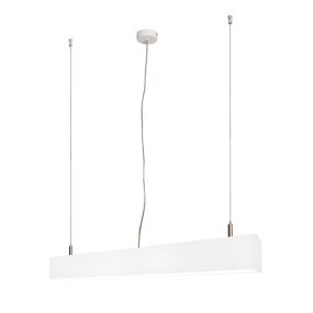 Lichtkoning Linear - hanglamp - 57 x 5 x 200 cm - 18W LED incl. dimbaar - wit - warm witte lichtkleur