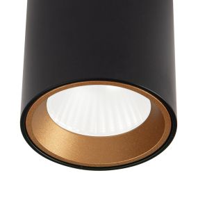 Maxlight Tub - plafondverlichting - Ø 6 x 6,5 cm - 7W LED incl. - zwart