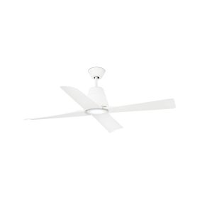 Faro Typhoon - plafondventilator met afstandsbediening - Ø 130 cm - IP44 - wit
