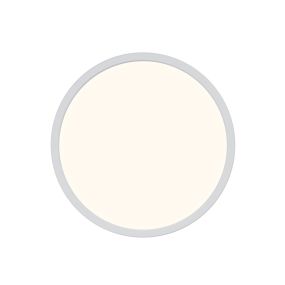 Nordlux Oja - plafondverlichting - Ø 29,4 x 2,3 cm - 3 stappen dimmer (3000K-4000K) - 18W LED incl. - wit