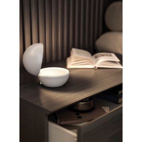 VK lighting Poke - tafellamp - Ø 12 x  10,8 cm - 2,2W led incl. - poederroos