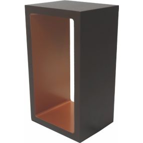 Artdelight Corridor - tafellamp - 18,2 x 10 x 8 cm - 3 stappen dimmer - 6W LED incl. - IP40 - bruin en goud